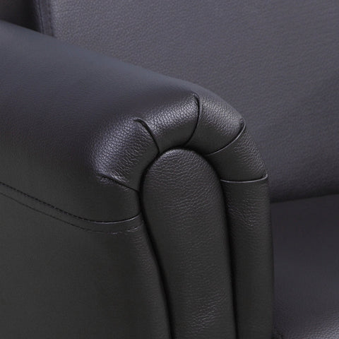 Rootz Children's Armchair with Footstool - Mini Sofa - Kids Lounge Chair - Comfortable Seating - Safe Design - Durable and Stable - 54cm x 42cm x 41cm (Sofa), 26cm x 26cm x 18cm (Stool)
