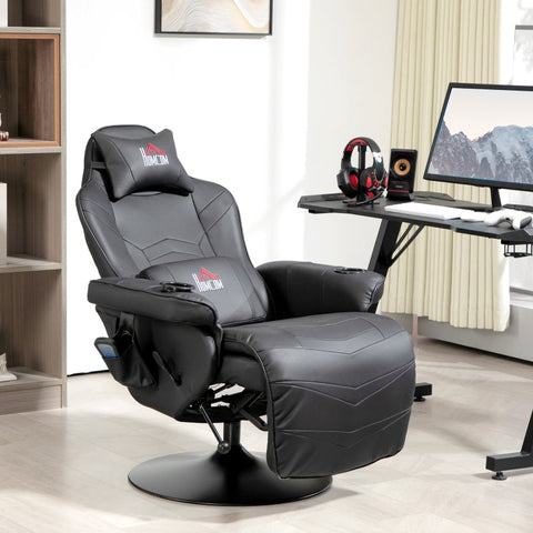 Rootz Massage Chair - TV Recliner - Gaming Chair - Faux Leather - 79.5cm x 82.5cm x 111.5cm