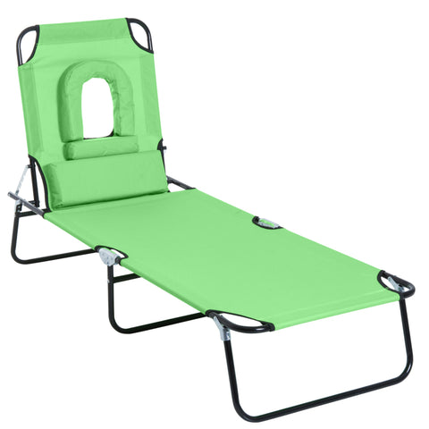 Rootz Sun Lounger Reading Window - Reclining Chair - Folding Bed - Water Resistant - Durable & Portable - 187cm x 58cm x 36cm