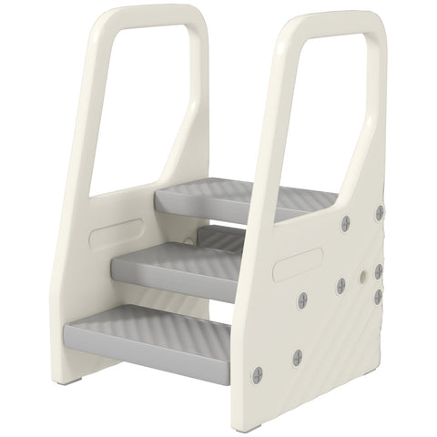 Rootz Children's Adjustable Step Stool - Toddler Step - Kids Stool - Non-Slip Safety - 43L x 42W x 65.5H cm