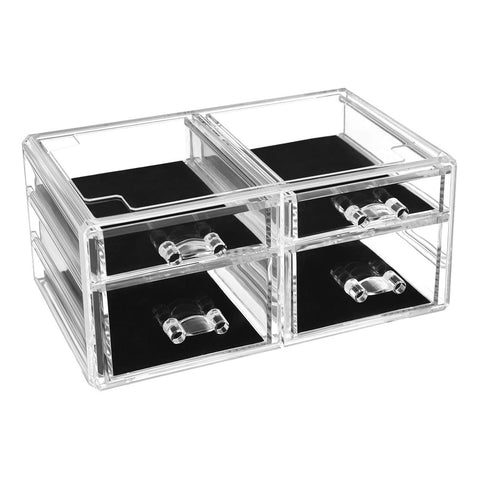 Rootz Makeup Organizer - Cosmetic Storage - Beauty Organizer - 6 Drawers - Anti-Slip Pads - 24cm x 30cm x 13.5cm Acrylic