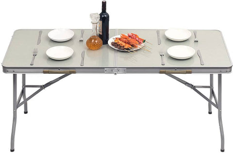 Rootz Ultimate Folding Camping Table - Portable Picnic Table - Outdoor Dining Table - Easy Setup - Compact & Lightweight - Weather-Resistant - 150cm x 69.5cm x 60cm