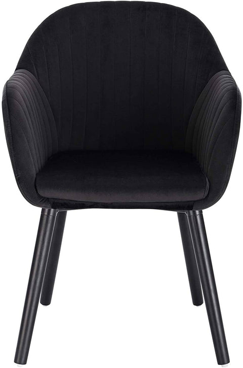 Rootz Set of 4 Dining Chairs - Velvet Upholstered - Comfortable Seating - Durable & Sturdy - Versatile Design - Easy Assembly - 81cm x 40cm x 42cm