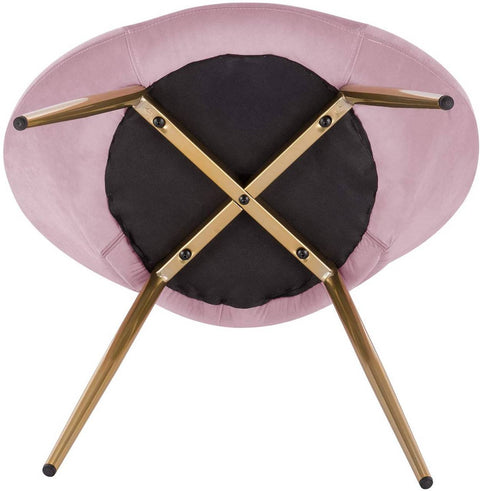 Rootz Set of 4 Dining Chairs - Velvet Dining Chairs - Gold Legged Chairs - Elegant Design - Comfortable Seating - Enhanced Durability - 35cm x 45cm x 78cm