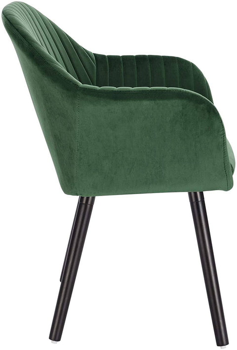 Rootz Set of 4 Dining Chairs - Elegant Seating - Comfortable Chairs - Velvet Upholstery - Ergonomic Support - Durable Build - Easy to Assemble - 81cm x 40cm x 42cm