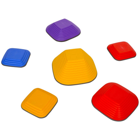 Rootz Balance River Stones - Stepping Stones - Sensory Toys - Enhances Coordination - 21.5cm to 34.3cm - For Ages 3-8 - Indoor/Outdoor Use
