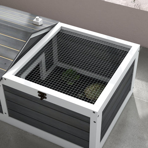 Rootz Small Turtle Enclosure Cage - House for Turtles - Pet Habitat - Privacy & Security - 86cm x 54cm x 43cm