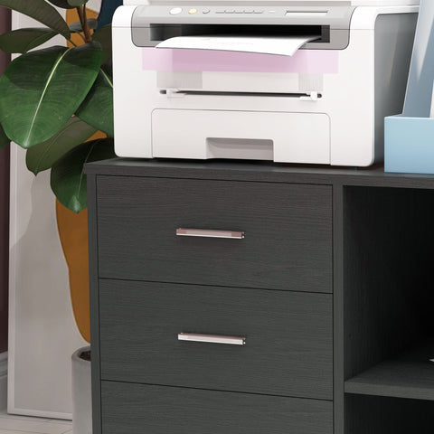 Rootz Printer Stand Office Organizer - Printer Cart - Filing Cabinet - Durable Use - 80cm x 40cm x 65cm
