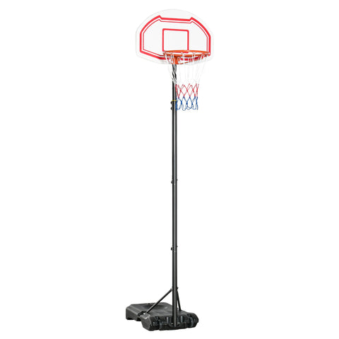 Rootz Outdoor Basketball Hoop - Adjustable Net - Portable Backboard - Stability Base - 70cm x 76cm x 258-314cm