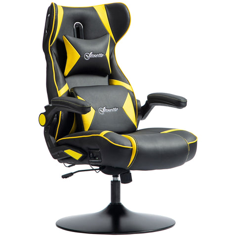 Rootz Rocking Gaming Chair - Ergonomic Gaming Seat - Video Gaming Chair - Lumbar Support - 69cm x 73cm x 112-118cm