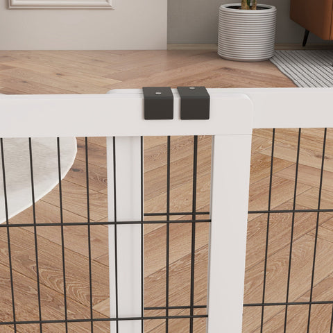 Rootz Dog Guard Protective Gate - Pet Safety Fence - Adjustable Barrier - Maximum Safety - 101-181 cm x 44 cm x 67 cm