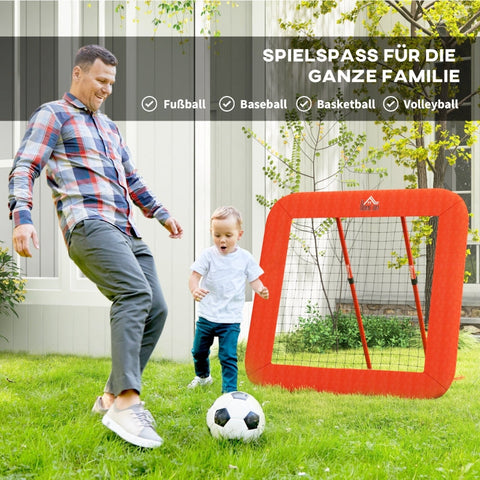 Rootz Soccer Rebounder - Ball Rebounder - Soccer Training Aid - Improve Ball Skills - 128cm x 118cm x 108-120cm