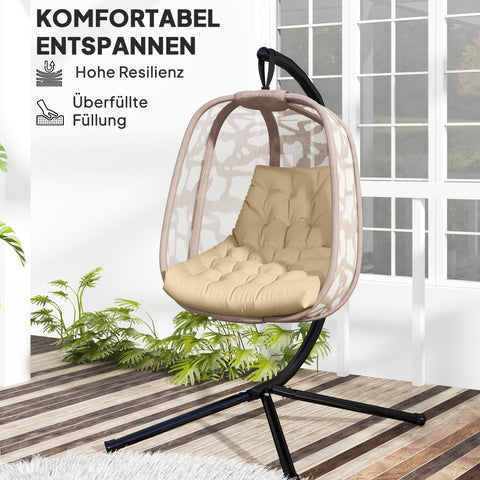 Rootz Outdoor Seat Cushion - Patio Cushion - Weather-Resistant Cushion - Comfort Support - 120cm x 100cm x 8cm - Brown