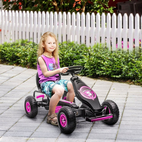 Rootz Kids Go-Kart - Pedal Car - Child's Ride-On - Boosts Coordination - 121cm x 58cm x 61cm