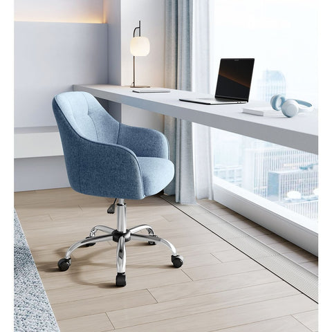 Rootz Swivel Desk Chair - Office Chair - Rolling Chair - Ergonomic Design - Steel Frame - 69cm x 65cm x 83-93cm