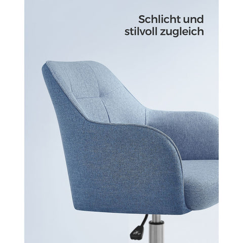 Rootz Swivel Desk Chair - Office Chair - Rolling Chair - Ergonomic Design - Steel Frame - 69cm x 65cm x 83-93cm