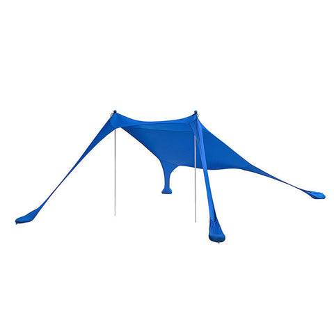 Rootz Portable Shade Sail - Sun Shade - Beach Tent - Polyester and Lycra - UV Protection - 300cm x 300cm x 200cm