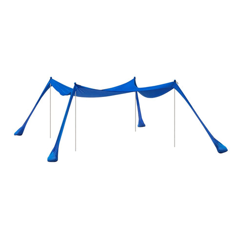 Rootz Sun Shade Sail Canopy - Beach Tent - Camping Canopy - Provides UV Protection - 400cm x 400cm x 200cm