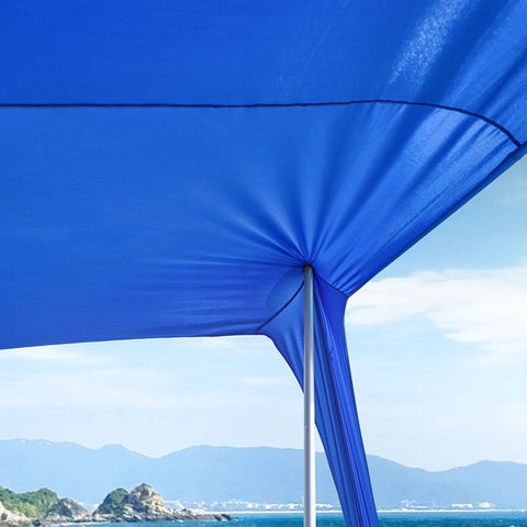 Rootz Sun Shade Sail Canopy - Beach Tent - Camping Canopy - Provides UV Protection - 400cm x 400cm x 200cm