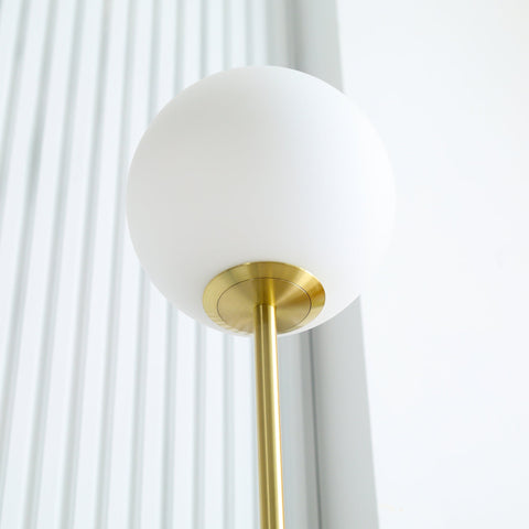 Rootz Metal Floor Lamp - Gold Floor Lamp - Elegant Lighting - Adds Elegance - 33 x 25 x 155.5 cm