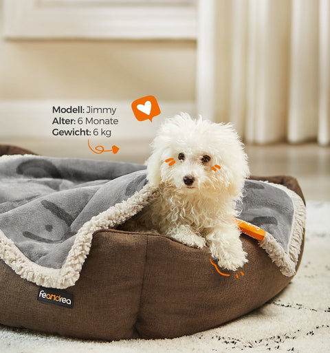Rootz Pet Blanket - Dog Blanket - Puppy Throw - Sherpa Material - TPU Film - Flannel Fabric - Lightweight - Cozy - Easy to Clean - 73cm x 63cm