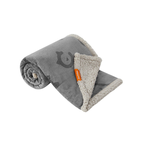 Rootz Pet Blanket - Dog Blanket - Puppy Throw - Sherpa Material - TPU Film - Flannel Fabric - Large Size 127cm x 101cm - Lightweight 0.6kg