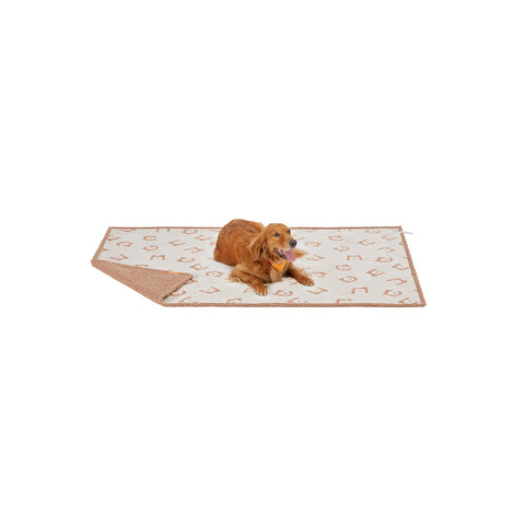 Rootz Pet Blanket - Dog Blanket - Sherpa Blanket - TPU Film - Flannel - Lightweight - Soft - Durable - Beige - 203cm x 152cm - 1.5kg