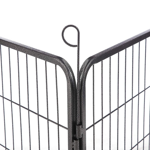 Rootz Outdoor Enclosure for Pets - Dog Playpen - Puppy Run - Iron Pipe Material - Easy Assembly - Portable Storage - 246cm x 83cm x 210cm