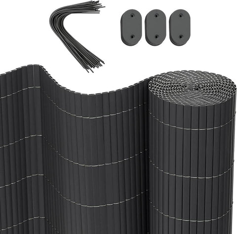 Rootz PVC Privacy Fence Screen - Garden Fence - Weather Resistant - UV Protection - Privacy Protection - Easy to Install - 80/90/100/120/160cm x 300/400/500cm