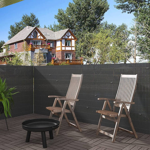 Rootz PVC Privacy Fence Screen - Garden Fence - Weather Resistant - UV Protection - Privacy Protection - Easy to Install - 80/90/100/120/160cm x 300/400/500cm