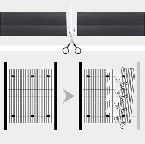 Rootz PVC Privacy Fence Screen - Garden Fence - Weather Resistant - UV Protection - Privacy Protection - Easy to Install - 80/90/100/120/160cm x 300/400/500cm