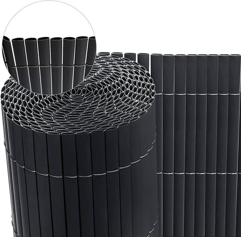 Rootz PVC Privacy Fence Screen - Garden Fence - Weather Resistant - UV Protection - Privacy Protection - Easy to Install - 80/90/100/120/160cm x 300/400/500cm