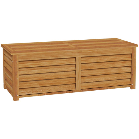 Rootz Outdoor Garden Storage Chest - Wooden Storage Box - Weatherproof Storage Container - 176L Capacity - 130L x 50W x 45H cm