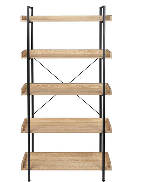 Rootz Modern Standing Shelf - Storage Rack - Display Unit - Durable & Easy Maintenance - Versatile Use - Simple Assembly - 91cm x 25.5cm x 173cm