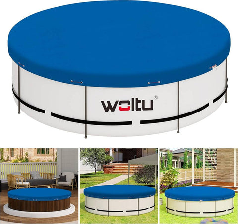 Rootz Pool Cover - Winter Tarpaulin - Swimming Pool Protection - Tear-Resistant - Dark Gray - Dust Protection - Multiple Size Options