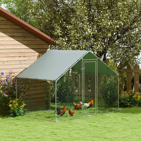 Rootz Chicken Run - Poultry Pen - Fowl Enclosure - Secure & Durable - 3m x 1.7m x 1.9m