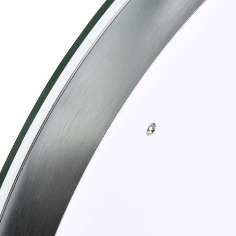 Rootz LED Bathroom Mirror - Wall Mounted Makeup Mirror - Round Vanity Mirror - Adjustable Brightness - Anti-Fog - 50cm x 4.6cm