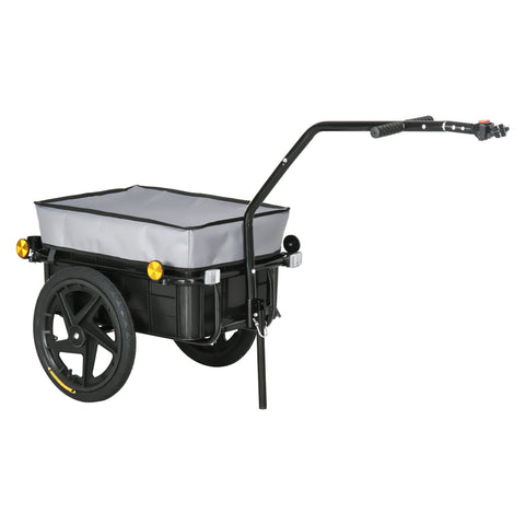 Rootz Bicycle Trailer Transport Trailer - Universal Bike Cart - Easy Assembly - 70L Capacity - 144L x 59W x 80H cm