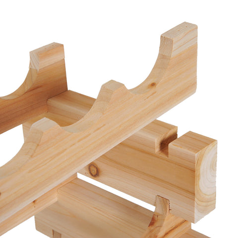 Rootz 6 Tier Wine Rack - Bottle Rack - Wine Storage - Enhances Wine Maturation - 72 Bottles - 114L x 28W x 85H cm Solid Pine Wood