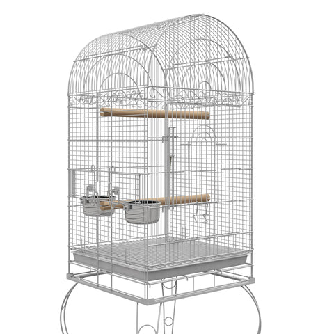 Rootz Bird Cage on Wheels - Aviary - Parrot House - Easy Cleaning - 51cm x 51cm x 153cm