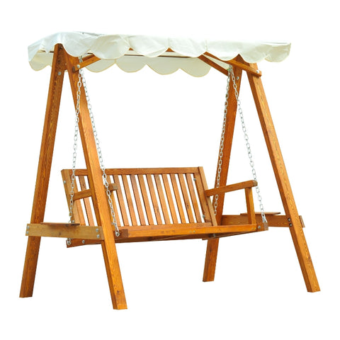 Rootz Hollywood Garden Swing - Outdoor Swing - Patio Swing - High Stability - Comfortable Shade - Spacious Seating - 162cm x 130cm x 185cm
