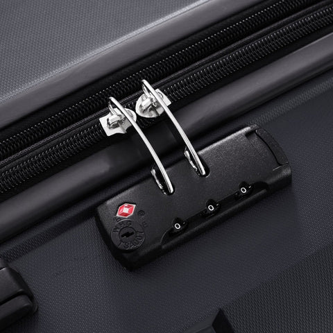 Rootz 3 Piece Suitcase Set - Luggage Set - Travel Baggage - TSA Locks - Sizes M: 37x21x48cm, L: 42x28x58cm, XL: 50x32x69cm