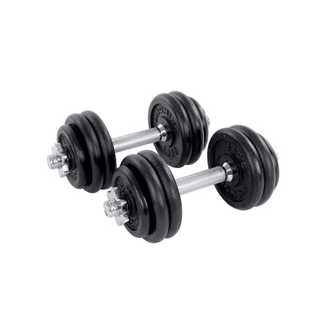 Rootz 30kg Adjustable Dumbbell Set - Home Gym Equipment - Weightlifting Set - Customizable Workout - Compact Design - 35cm x 30mm