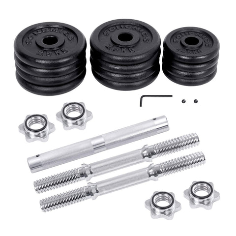 Rootz 30kg Adjustable Dumbbell Set - Home Gym Equipment - Weightlifting Set - Customizable Workout - Compact Design - 35cm x 30mm