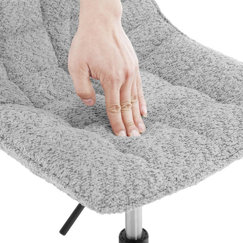 Rootz Chenille Bar Stool - Makeup Chair - Vanity Seat - Breathable Fabric - 42.5cm x 35cm - Heights Adjust 38-49.5cm