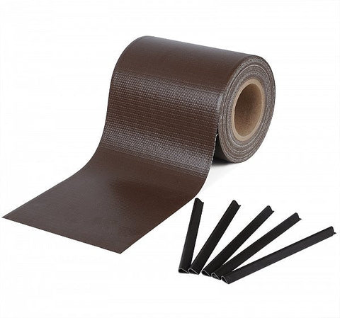 Rootz Privacy Screen Strips - Fence Privacy Cover - Weather Resistant PVC - 100% Shade - 19cm x 35m - Easy Installation