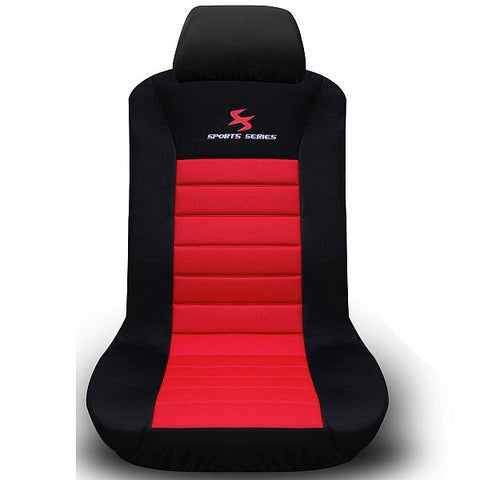 Rootz Car Seat Cover Set- Polyester Front Seat Protector - Dragon Embroidery - Easy Assembly - 100% Polyester Foam - Universal Fit - 3-8mm Foam - 30°C Washable - 2 Pieces