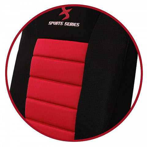 Rootz Car Seat Cover Set- Polyester Front Seat Protector - Dragon Embroidery - Easy Assembly - 100% Polyester Foam - Universal Fit - 3-8mm Foam - 30°C Washable - 2 Pieces