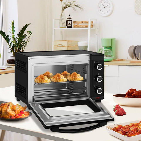 Rootz Mini Oven - Compact Kitchen Appliance - Electric Cooker - Efficient Dual Heating - Multi-Functional Cooking - Easy Operation - 453mm x 298mm x 333mm
