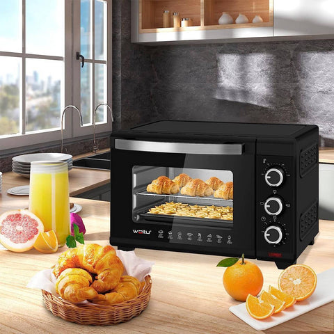 Rootz Mini Oven - Compact Kitchen Appliance - Electric Cooker - Efficient Dual Heating - Multi-Functional Cooking - Easy Operation - 453mm x 298mm x 333mm